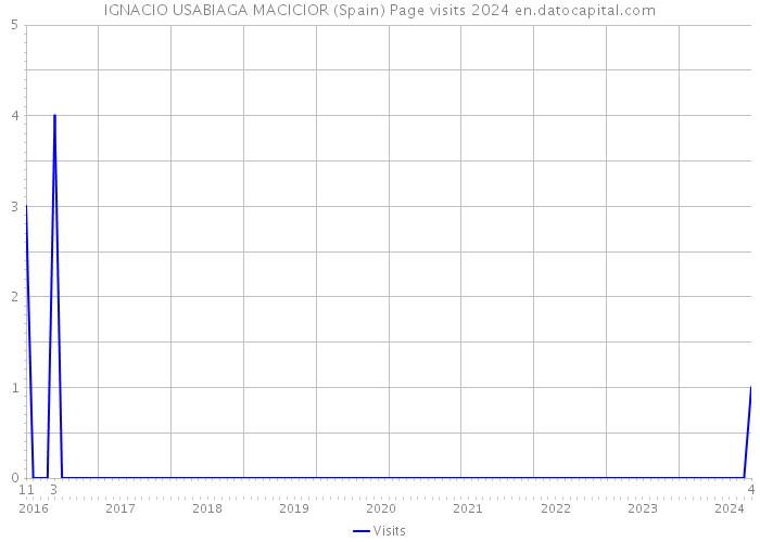 IGNACIO USABIAGA MACICIOR (Spain) Page visits 2024 