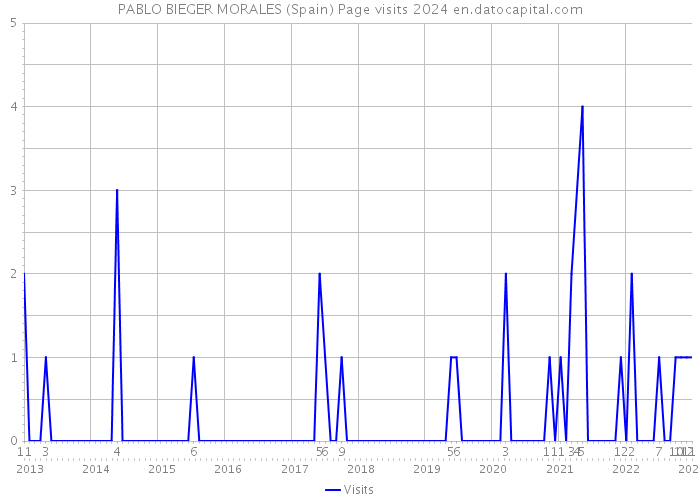 PABLO BIEGER MORALES (Spain) Page visits 2024 