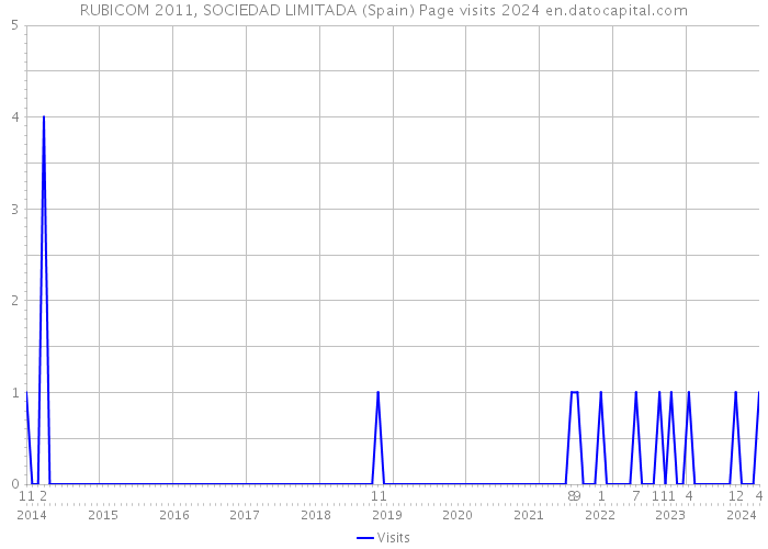 RUBICOM 2011, SOCIEDAD LIMITADA (Spain) Page visits 2024 