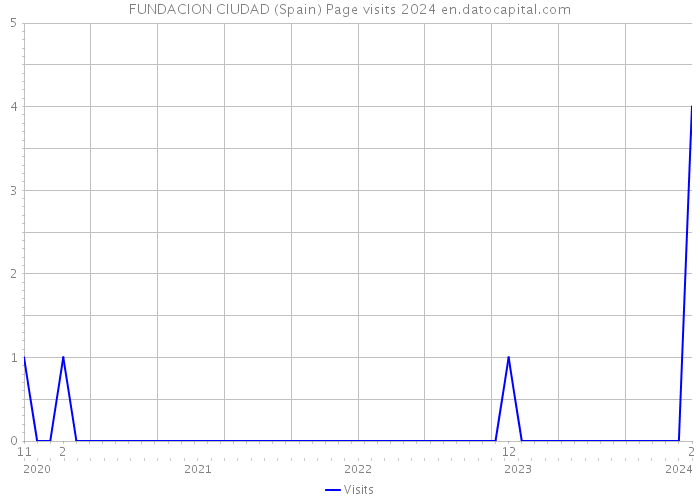 FUNDACION CIUDAD (Spain) Page visits 2024 