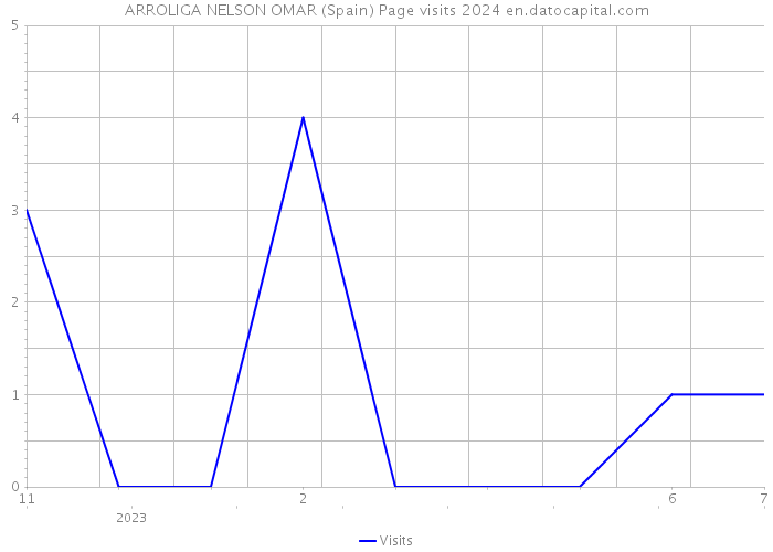 ARROLIGA NELSON OMAR (Spain) Page visits 2024 