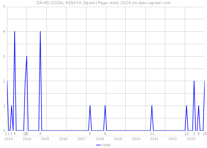 DAVID GOZAL ASSAYA (Spain) Page visits 2024 