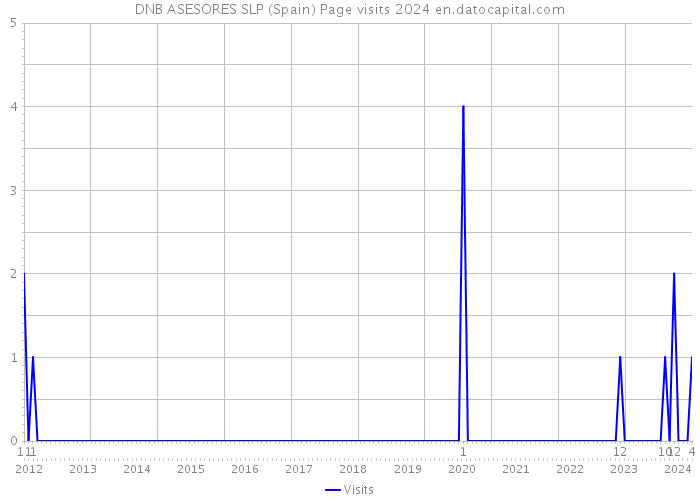 DNB ASESORES SLP (Spain) Page visits 2024 