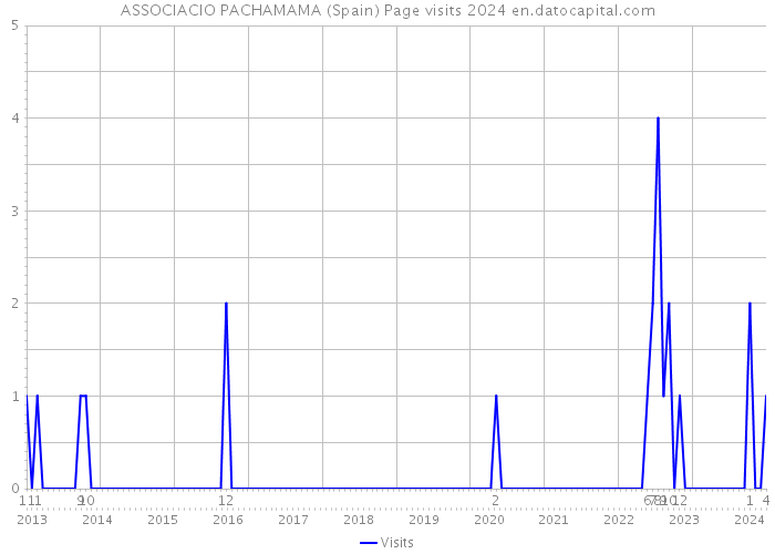 ASSOCIACIO PACHAMAMA (Spain) Page visits 2024 