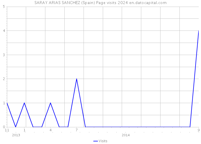 SARAY ARIAS SANCHEZ (Spain) Page visits 2024 