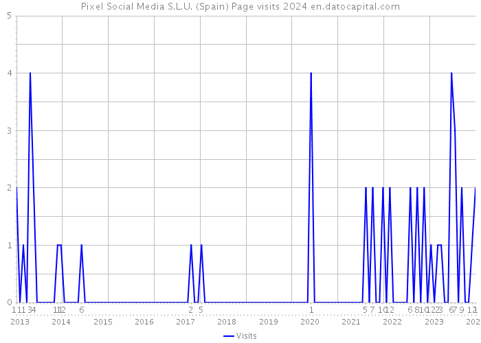 Pixel Social Media S.L.U. (Spain) Page visits 2024 