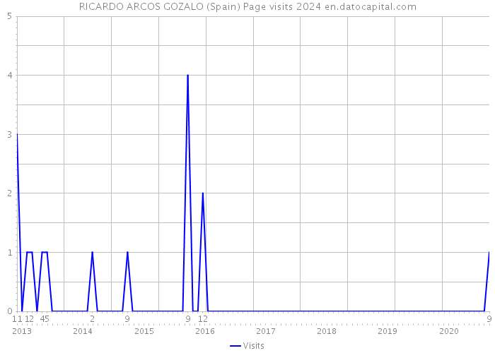 RICARDO ARCOS GOZALO (Spain) Page visits 2024 