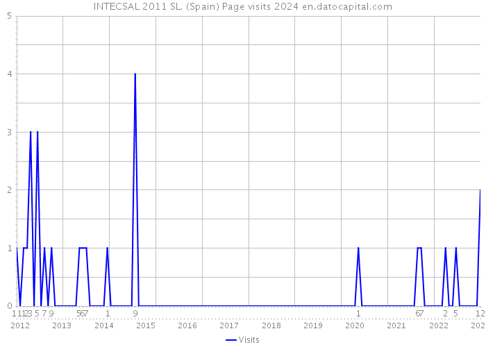 INTECSAL 2011 SL. (Spain) Page visits 2024 