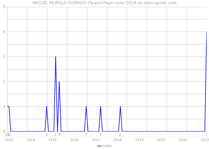 MIGUEL MURILLO DORADO (Spain) Page visits 2024 