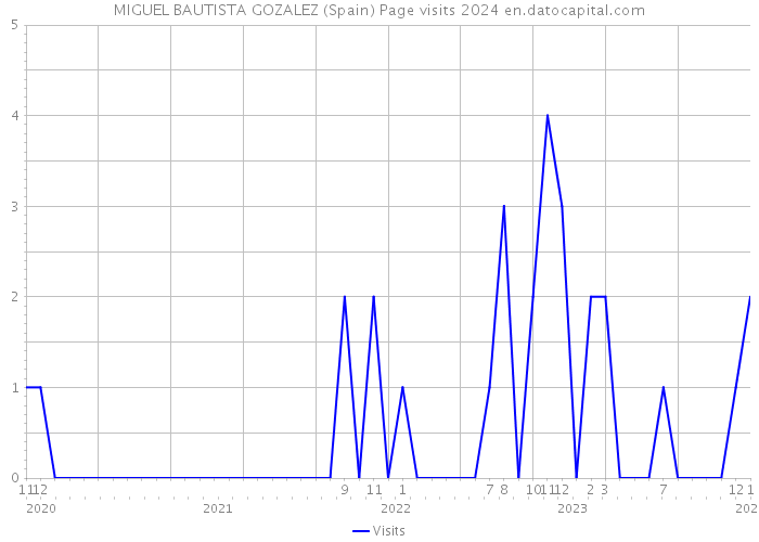 MIGUEL BAUTISTA GOZALEZ (Spain) Page visits 2024 
