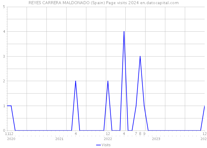 REYES CARRERA MALDONADO (Spain) Page visits 2024 