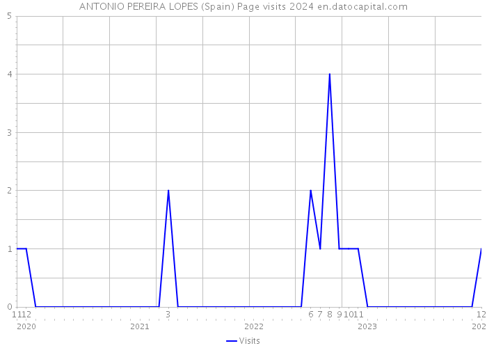 ANTONIO PEREIRA LOPES (Spain) Page visits 2024 