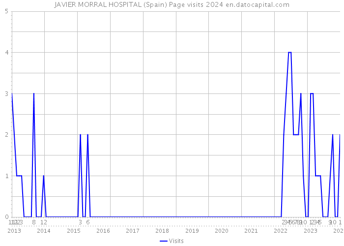 JAVIER MORRAL HOSPITAL (Spain) Page visits 2024 