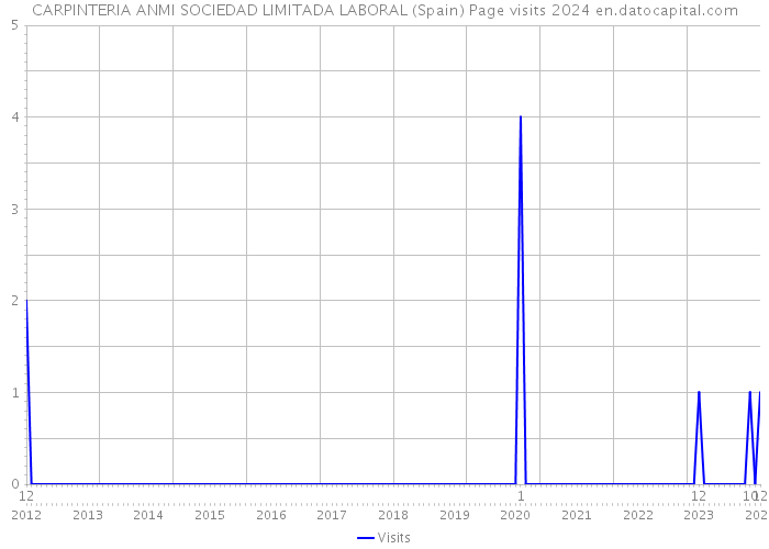 CARPINTERIA ANMI SOCIEDAD LIMITADA LABORAL (Spain) Page visits 2024 
