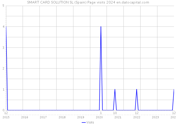 SMART CARD SOLUTION SL (Spain) Page visits 2024 