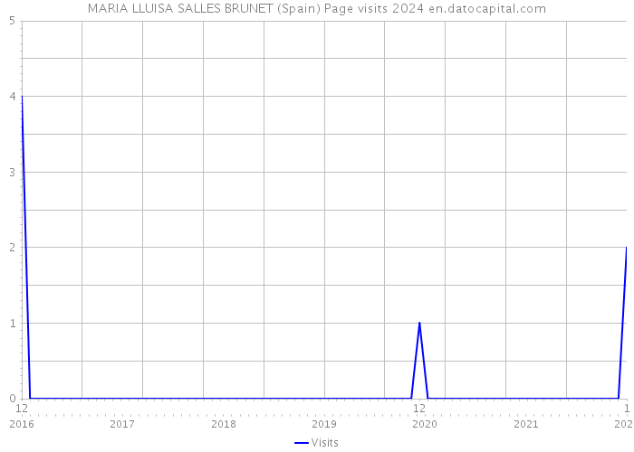 MARIA LLUISA SALLES BRUNET (Spain) Page visits 2024 