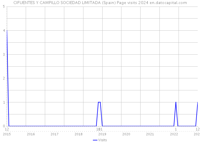 CIFUENTES Y CAMPILLO SOCIEDAD LIMITADA (Spain) Page visits 2024 