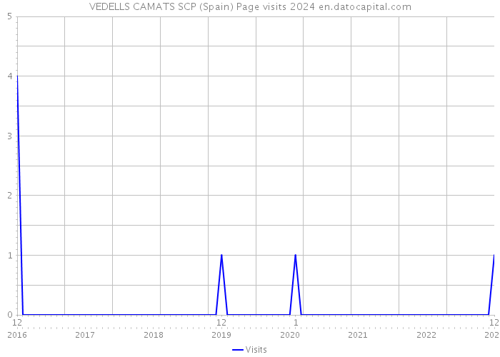 VEDELLS CAMATS SCP (Spain) Page visits 2024 