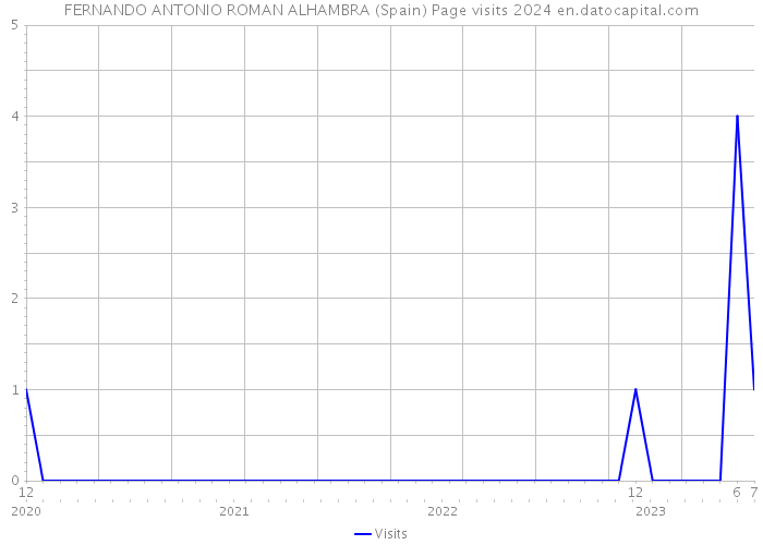 FERNANDO ANTONIO ROMAN ALHAMBRA (Spain) Page visits 2024 