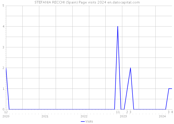 STEFANIA RECCHI (Spain) Page visits 2024 