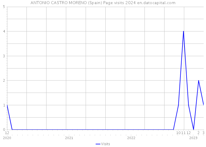 ANTONIO CASTRO MORENO (Spain) Page visits 2024 