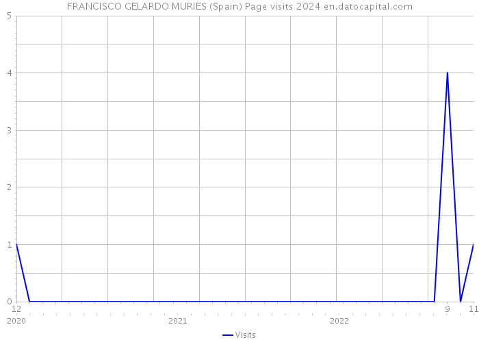 FRANCISCO GELARDO MURIES (Spain) Page visits 2024 