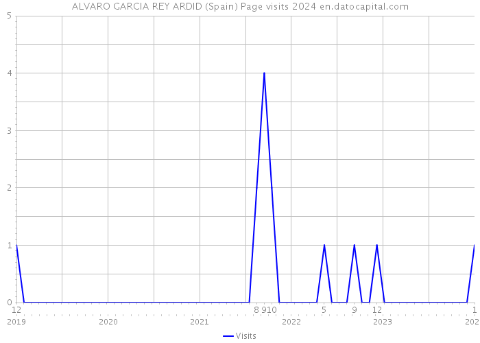 ALVARO GARCIA REY ARDID (Spain) Page visits 2024 