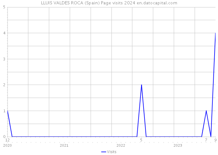 LLUIS VALDES ROCA (Spain) Page visits 2024 
