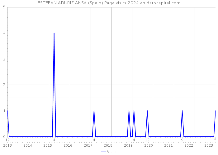 ESTEBAN ADURIZ ANSA (Spain) Page visits 2024 