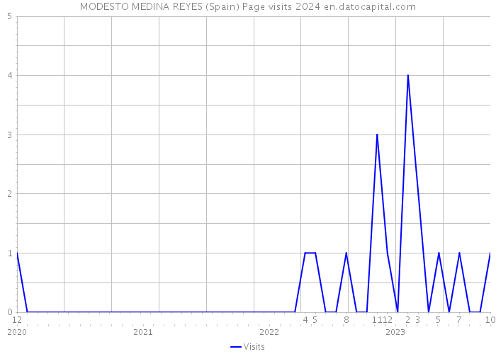 MODESTO MEDINA REYES (Spain) Page visits 2024 