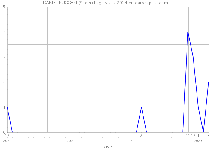 DANIEL RUGGERI (Spain) Page visits 2024 