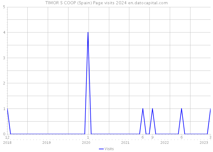 TIMOR S COOP (Spain) Page visits 2024 