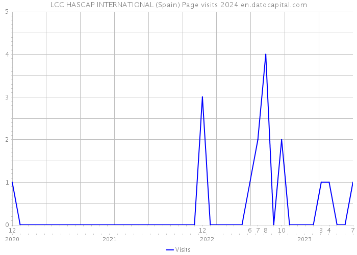 LCC HASCAP INTERNATIONAL (Spain) Page visits 2024 