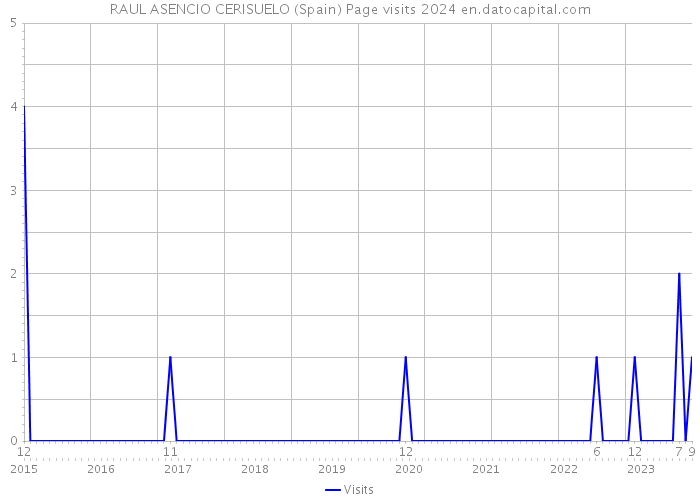 RAUL ASENCIO CERISUELO (Spain) Page visits 2024 