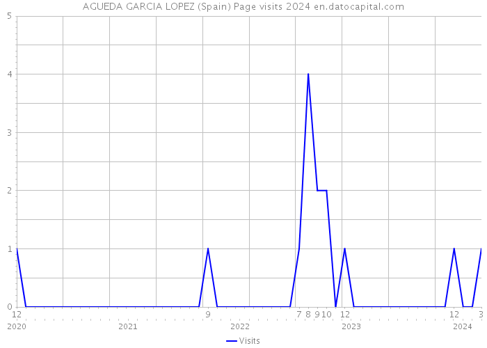 AGUEDA GARCIA LOPEZ (Spain) Page visits 2024 