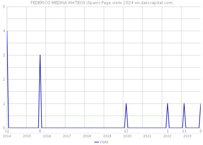 FEDERICO MEDINA MATEOS (Spain) Page visits 2024 
