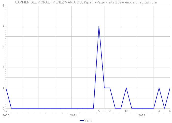 CARMEN DEL MORAL JIMENEZ MARIA DEL (Spain) Page visits 2024 