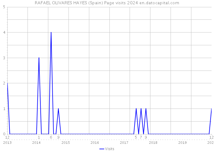 RAFAEL OLIVARES HAYES (Spain) Page visits 2024 