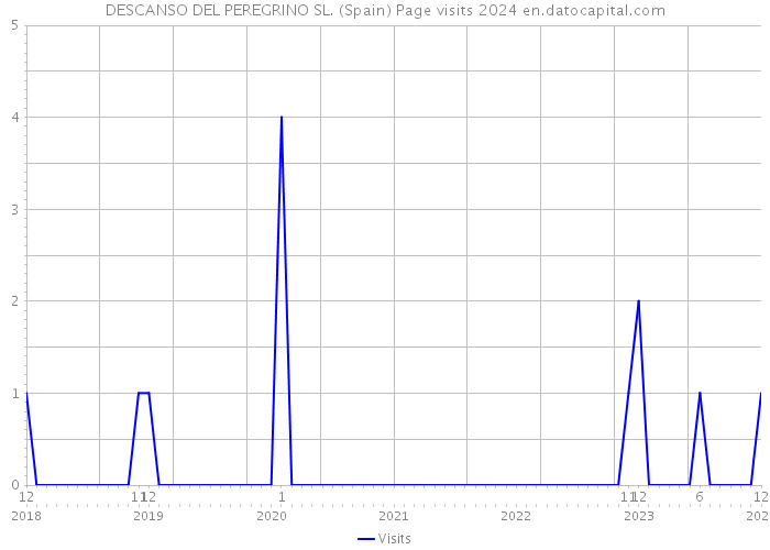 DESCANSO DEL PEREGRINO SL. (Spain) Page visits 2024 