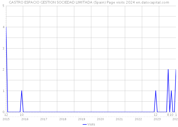 GASTRO ESPACIO GESTION SOCIEDAD LIMITADA (Spain) Page visits 2024 