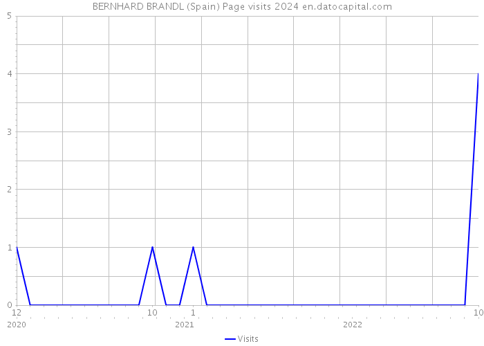 BERNHARD BRANDL (Spain) Page visits 2024 