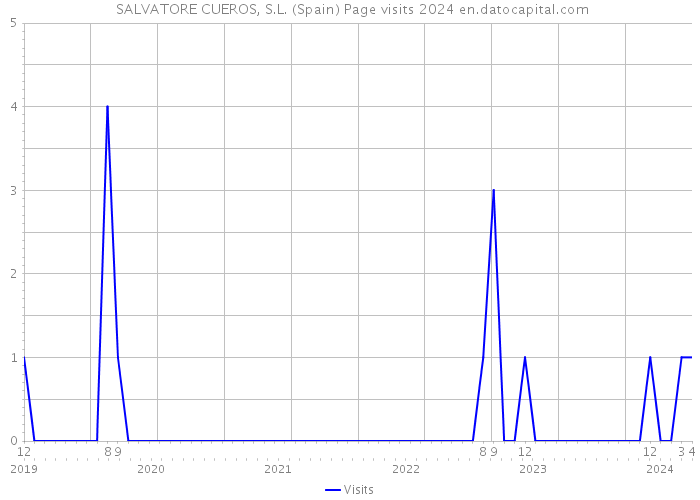  SALVATORE CUEROS, S.L. (Spain) Page visits 2024 