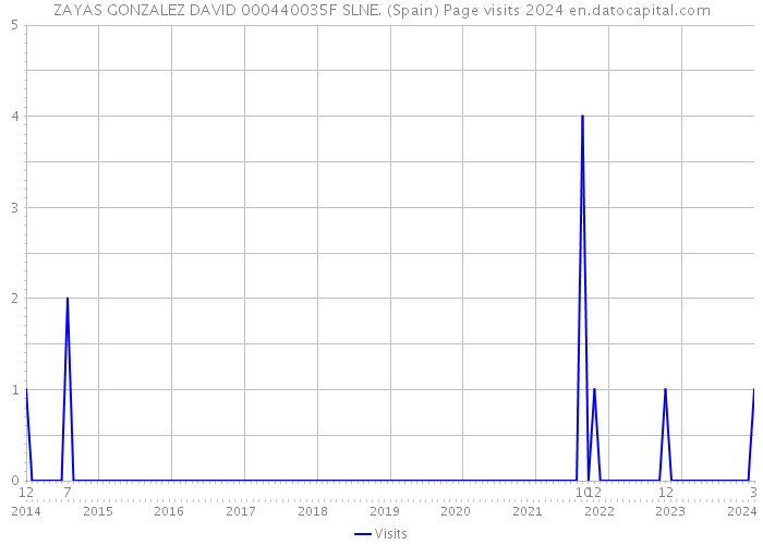 ZAYAS GONZALEZ DAVID 000440035F SLNE. (Spain) Page visits 2024 
