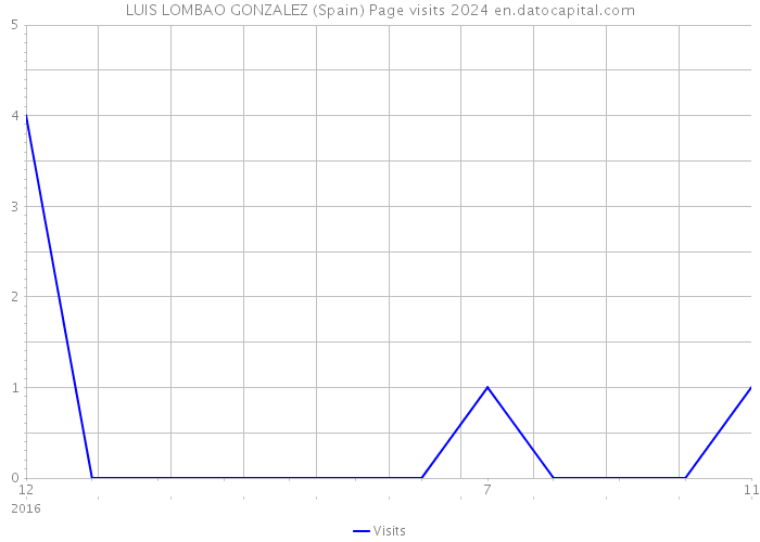 LUIS LOMBAO GONZALEZ (Spain) Page visits 2024 