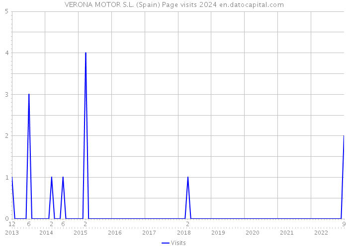 VERONA MOTOR S.L. (Spain) Page visits 2024 