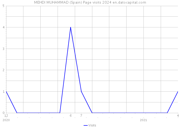 MEHDI MUHAMMAD (Spain) Page visits 2024 