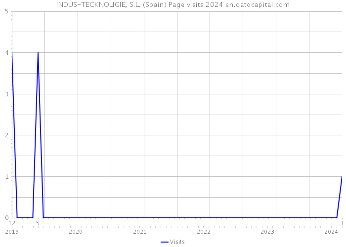 INDUS-TECKNOLIGIE, S.L. (Spain) Page visits 2024 