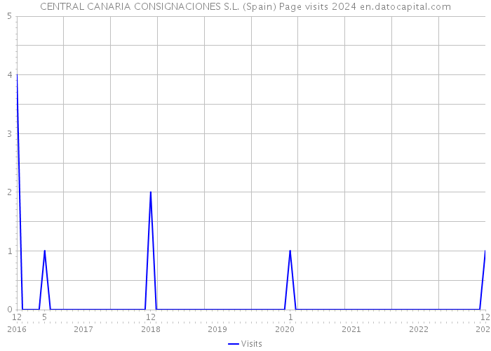 CENTRAL CANARIA CONSIGNACIONES S.L. (Spain) Page visits 2024 