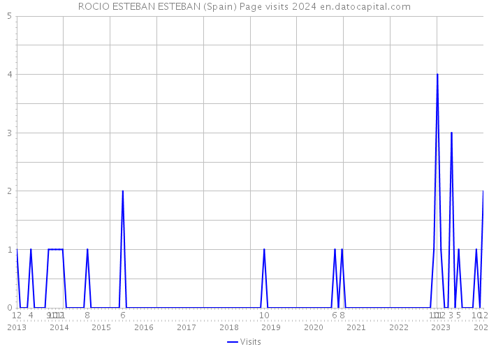 ROCIO ESTEBAN ESTEBAN (Spain) Page visits 2024 