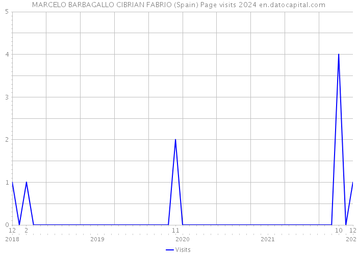 MARCELO BARBAGALLO CIBRIAN FABRIO (Spain) Page visits 2024 